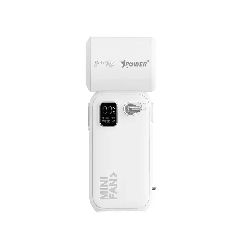 Xpower Cooler Mini Turbo Fan - White Gray - Tashqila Xpower Cooler Mini Turbo Fan - White Gray - Tashqila